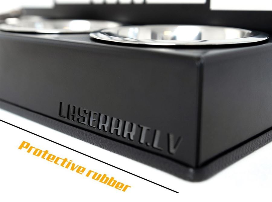 2-Bowl Dog Feeder, Yorkshire Terriers Dog breed, Raised Feeding Station